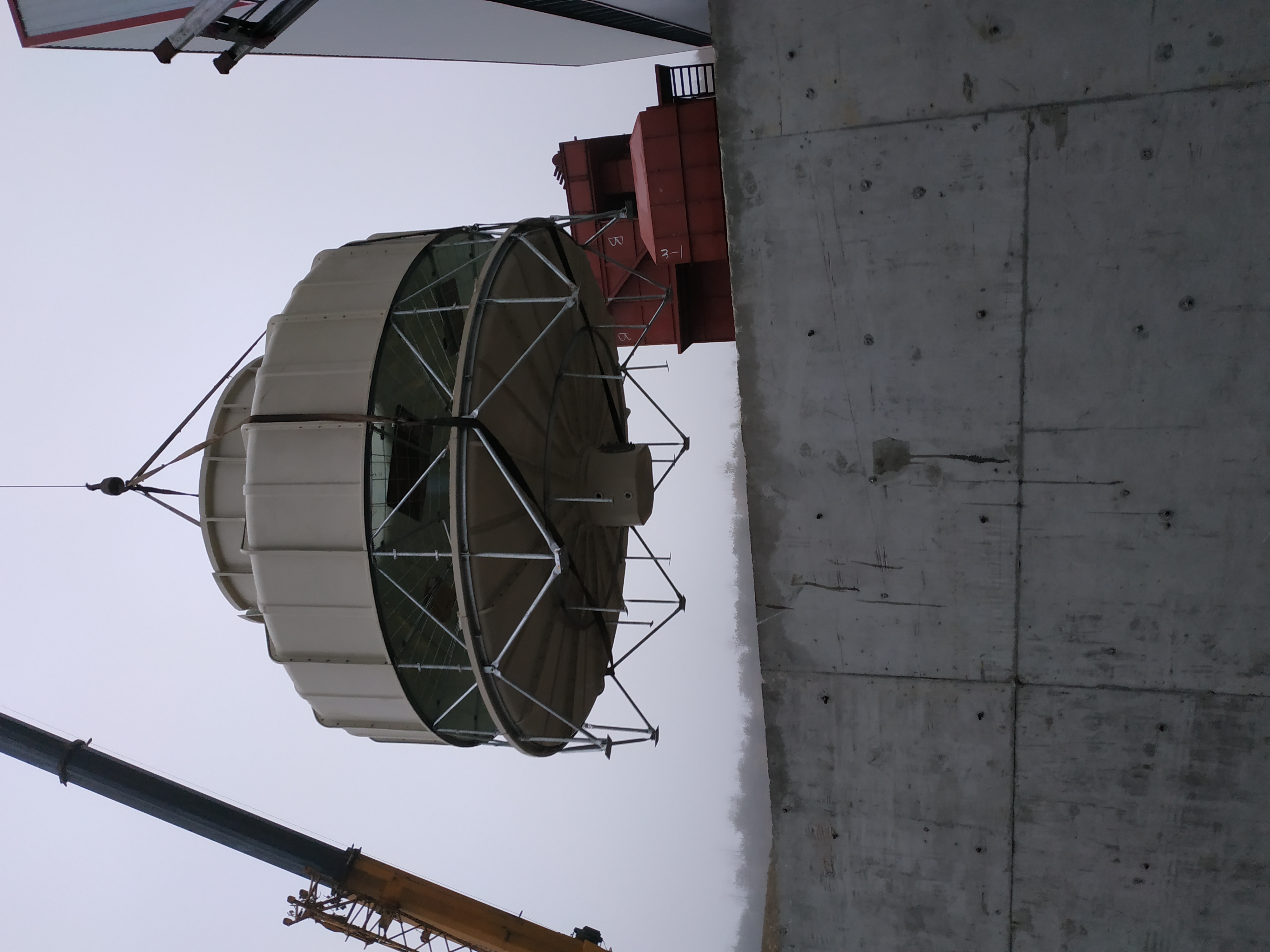 貴州六盤水500T冷卻塔安裝現(xiàn)場(chǎng)