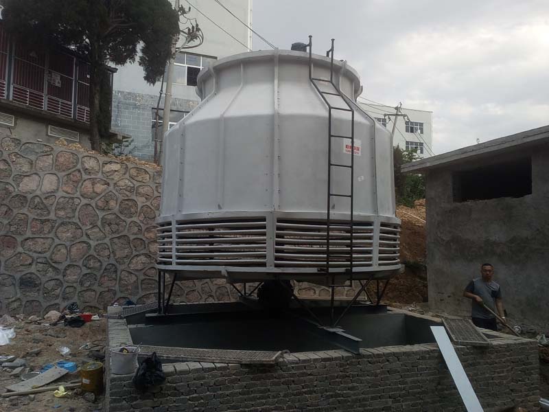 六盤水圓形逆流式玻璃鋼冷卻塔的逆流式氣熱交換技術(shù)