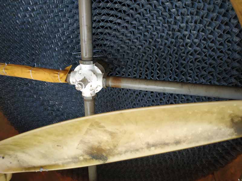 內(nèi)江隆昌GL-150T冷卻塔安裝現(xiàn)場，50T,60T冷卻塔填料更換維修現(xiàn)場